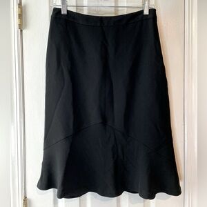 Banana Republic Black Tulip Hem A Line‎ Skirt Size 2 Office Workwear
